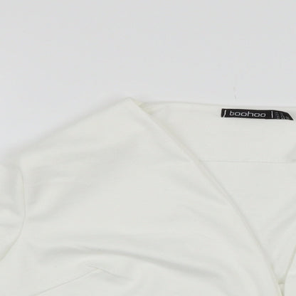 Boohoo Womens White   Cardigan Jumper Size 14