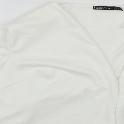 Boohoo Womens White   Cardigan Jumper Size 14