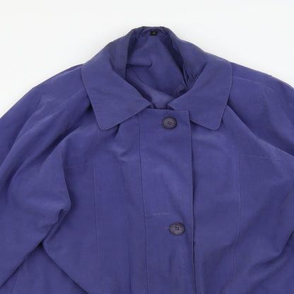 Womens UK Size 12 Preworn Blue Overcoat