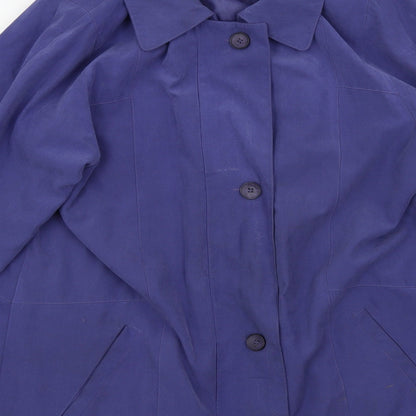 Womens UK Size 12 Preworn Blue Overcoat
