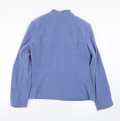 Womens UK Size 12 EWM Blue Bomber Jacket
