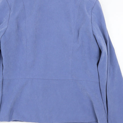 Womens UK Size 12 EWM Blue Bomber Jacket