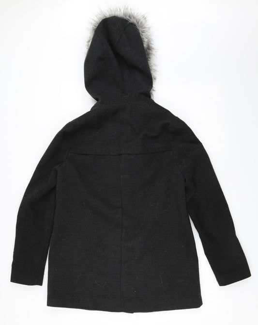 Primark Womens Grey   Overcoat Coat Size 8