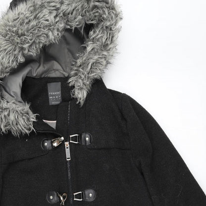 Primark Womens Grey   Overcoat Coat Size 8