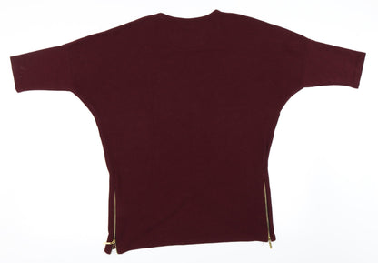 Quiz Womens Red   Pullover Jumper Size S