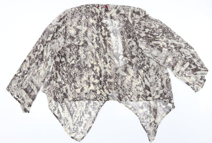 Boohoo Womens Beige   Cardigan Jumper Size 14