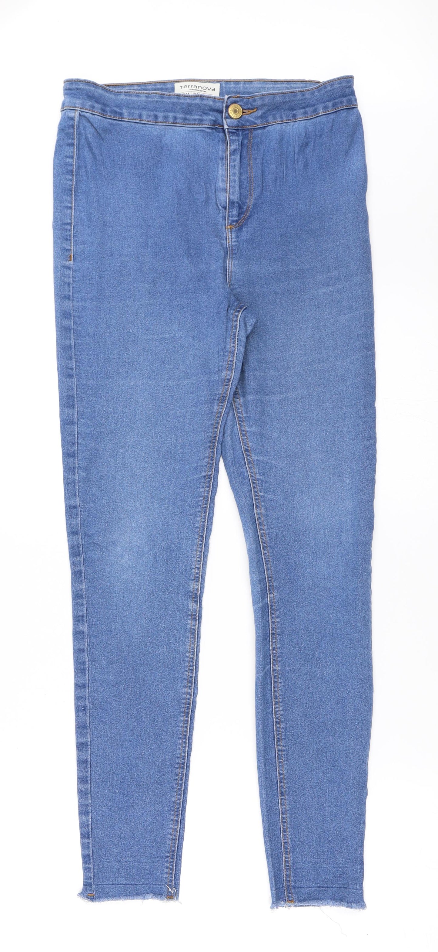 Womens UK Size 40 Terranova Regular Fit Skinny Blue Jeans