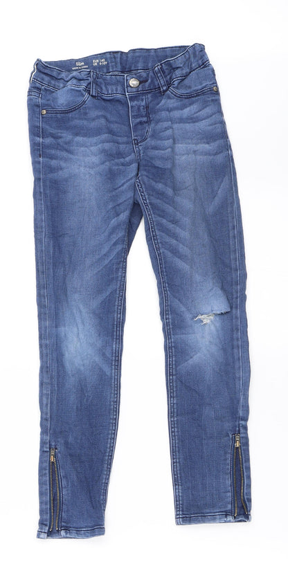 Lindex Girls Blue  Denim Skinny Jeans Size 9 Years