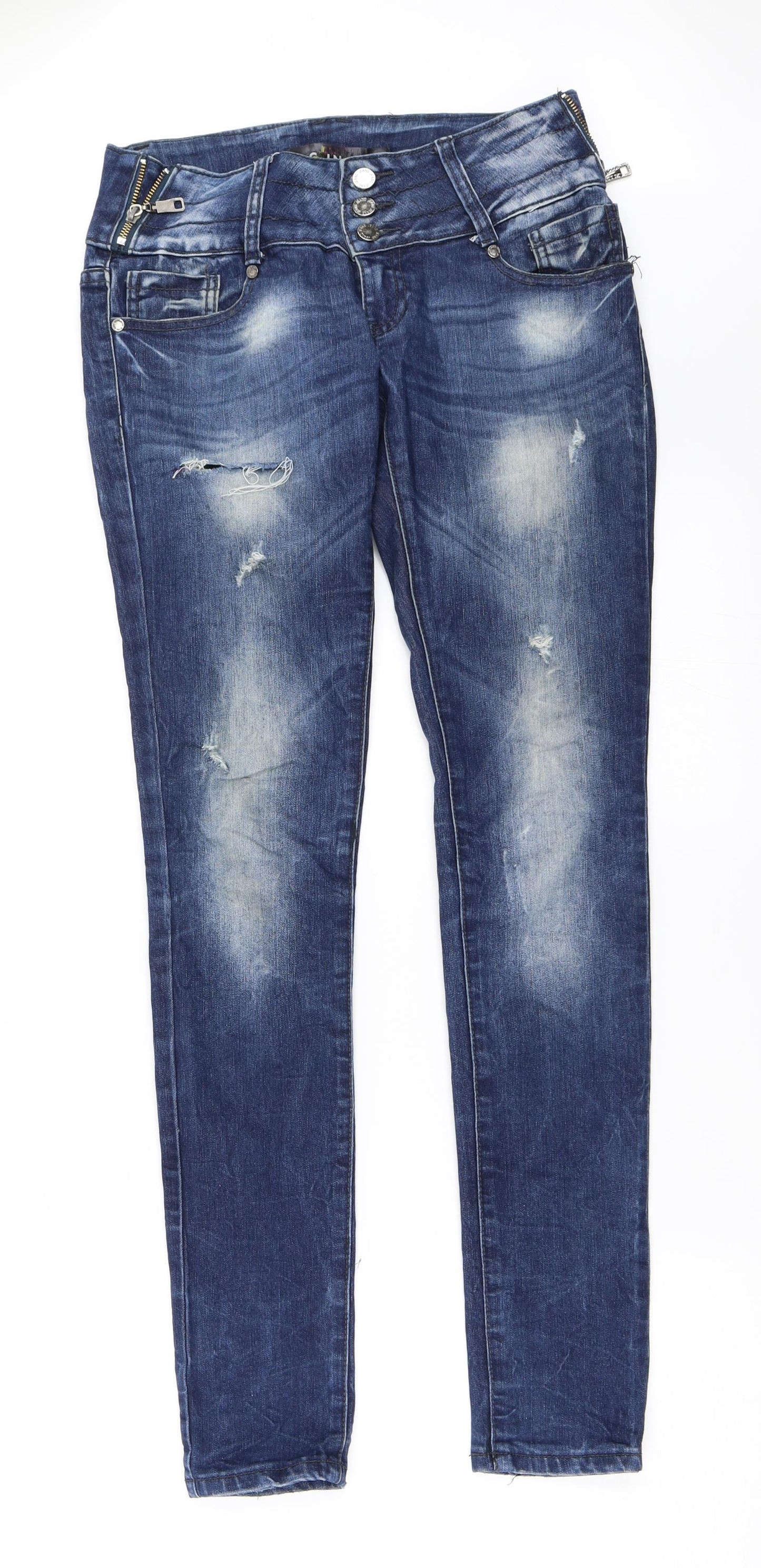 CINC Womens Blue  Denim Skinny Jeans Size 28 in L32 in