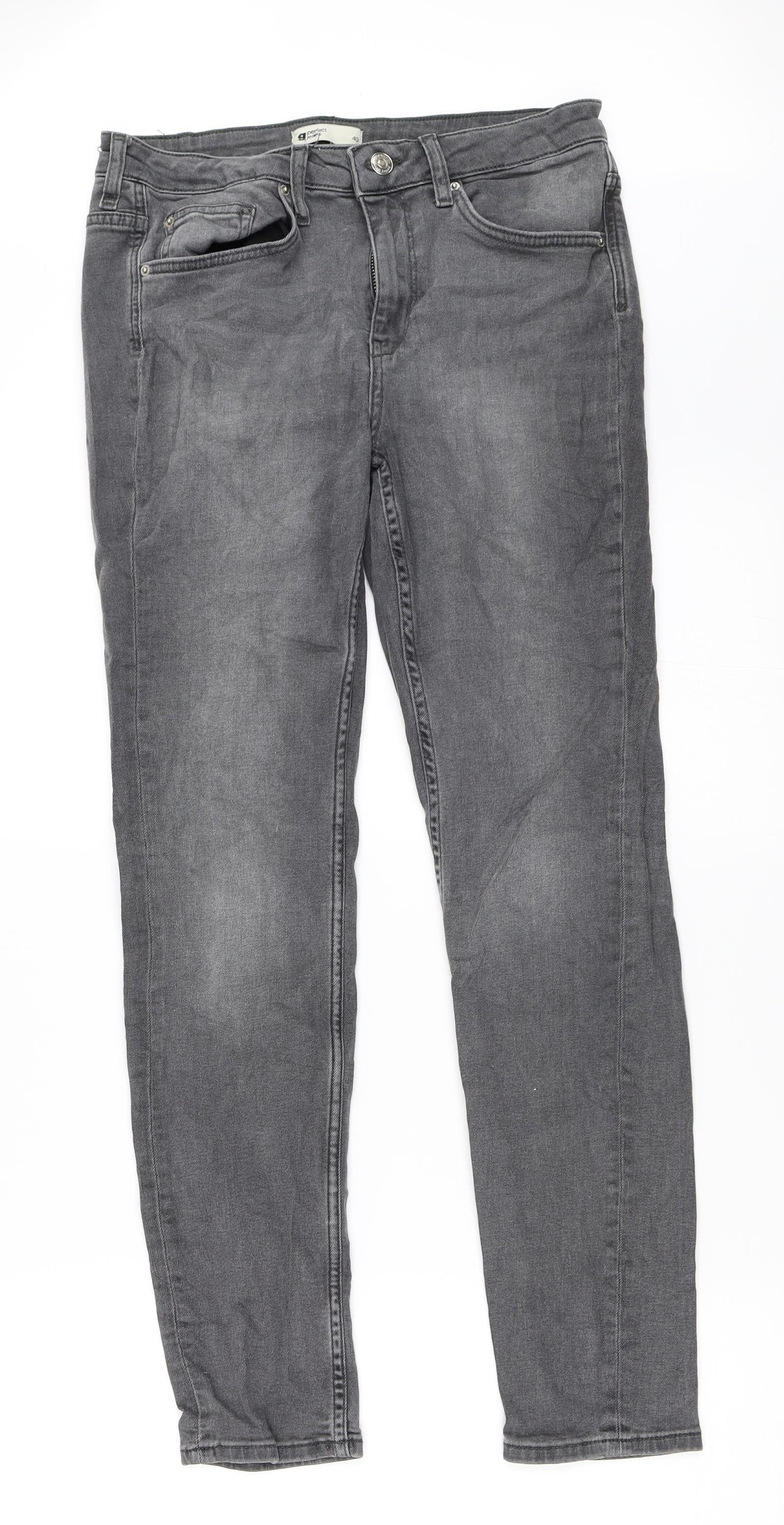 Perfect Jeans Womens Grey  Denim Skinny Jeans Size 40 L28 in