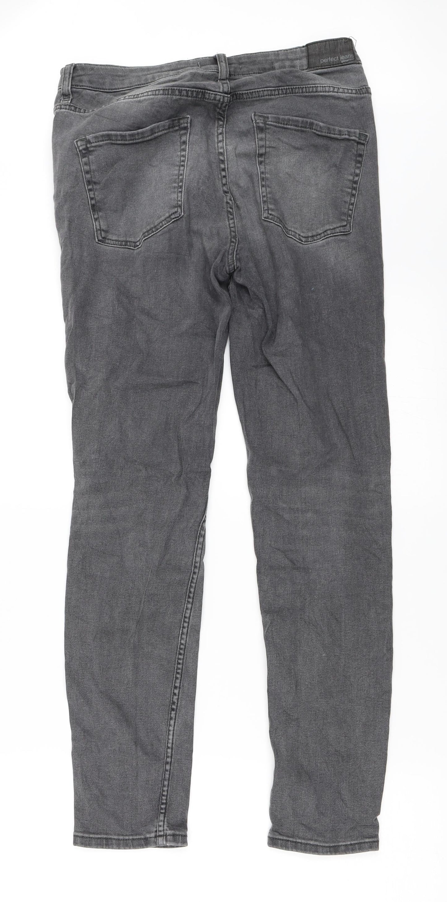 Perfect Jeans Womens Grey  Denim Skinny Jeans Size 40 L28 in