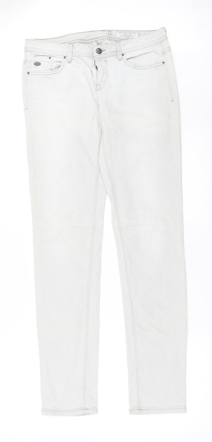 EDC Mens Grey  Denim Straight Jeans Size 30 in L32 in