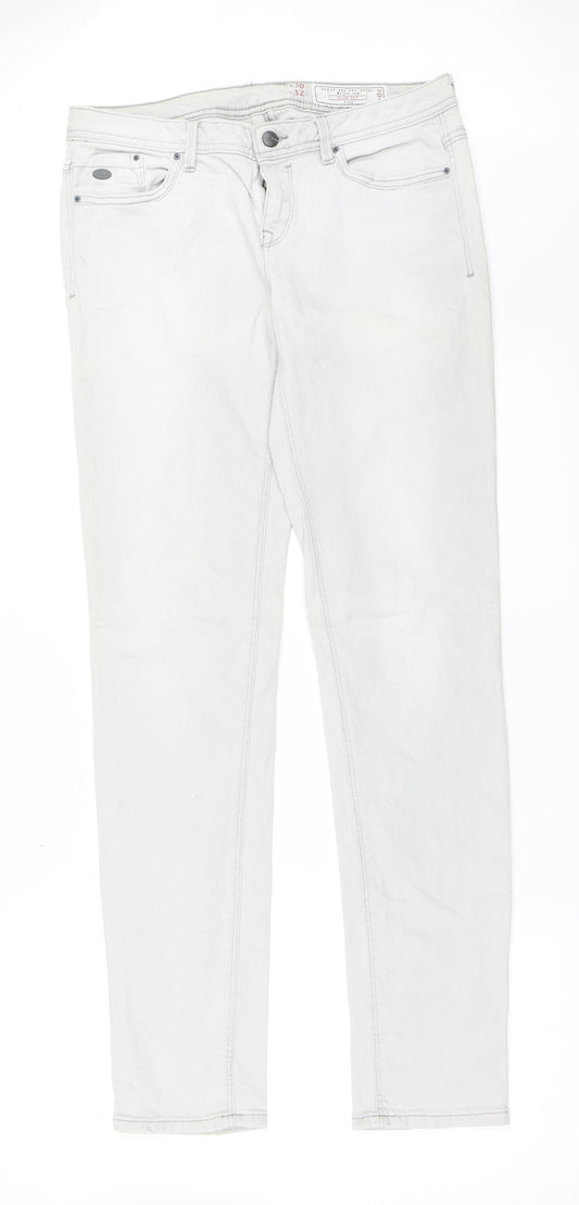 EDC Mens Grey  Denim Straight Jeans Size 30 in L32 in