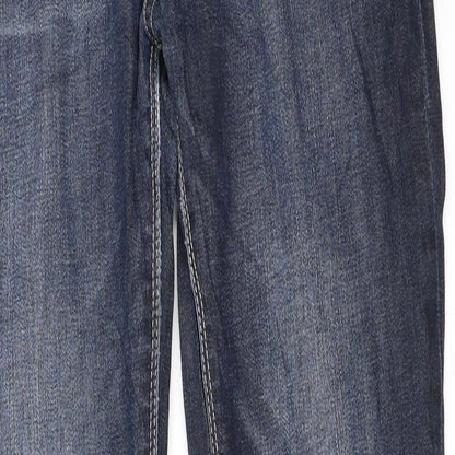 Skin Womens Blue  Denim Straight Jeans Size 32 in L32 in
