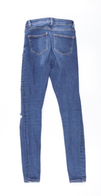 Primark Womens Blue  Denim Skinny Jeans Size 6 L26 in