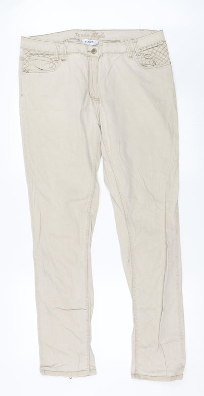 Gina Benotti Womens Beige   Straight Jeans Size 46 L31 in