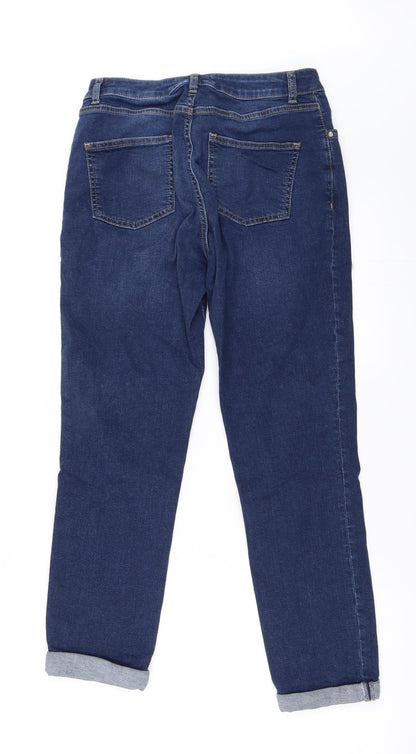 Dorothy Perkins Womens Blue  Denim Straight Jeans Size 10 L25 in
