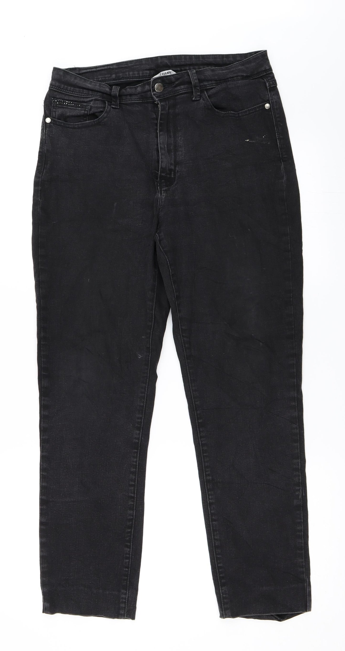 zavanna Womens Black   Straight Jeans Size 42 L27 in