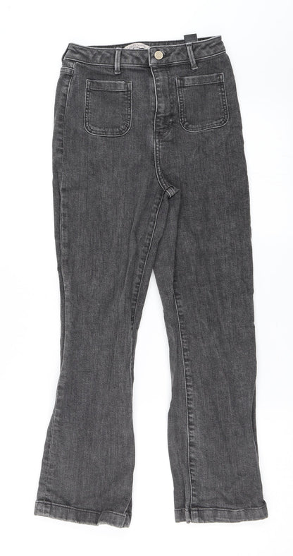 Womens UK Size 8 Marks and Spencer Regular Fit Straight Grey Jeans
