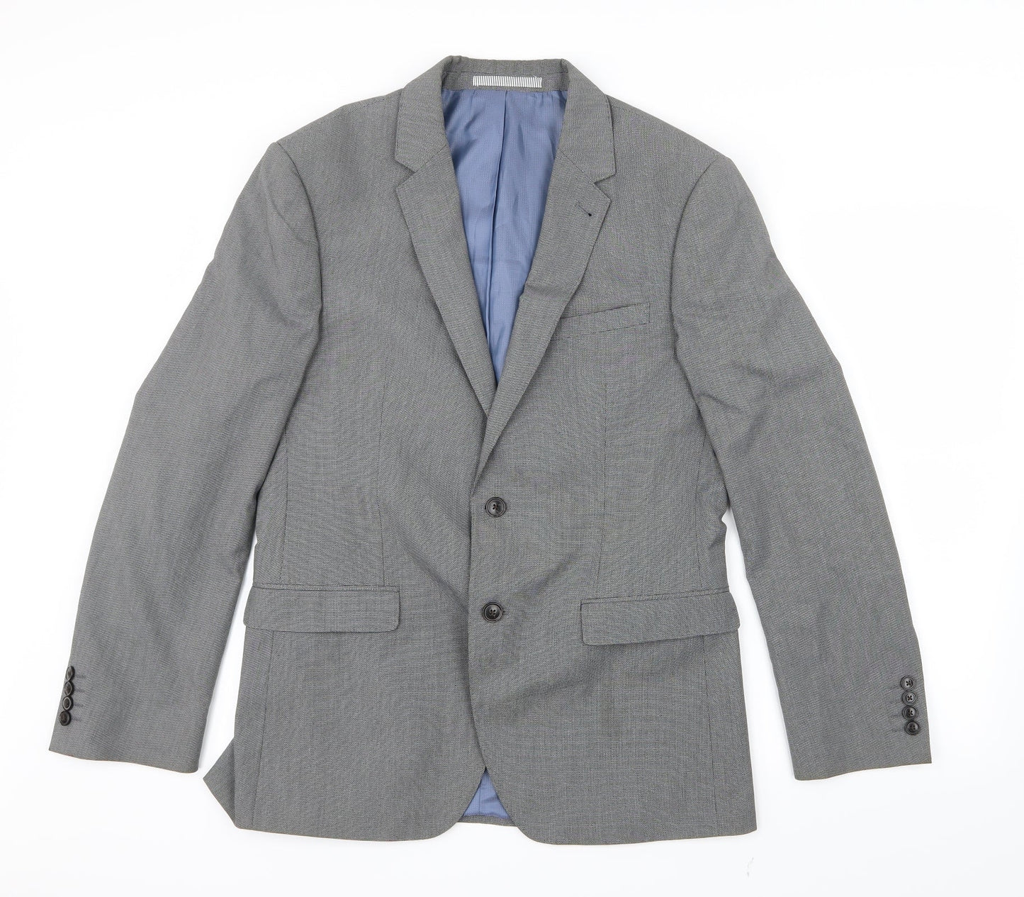 Mens UK Size 36 Burton Regular Grey Suit Jacket