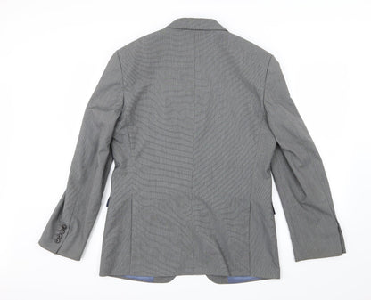 Mens UK Size 36 Burton Regular Grey Suit Jacket