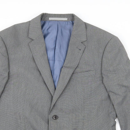 Mens UK Size 36 Burton Regular Grey Suit Jacket