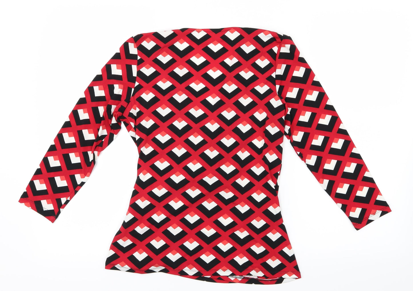Womens UK Size M Linea Red Basic Blouse