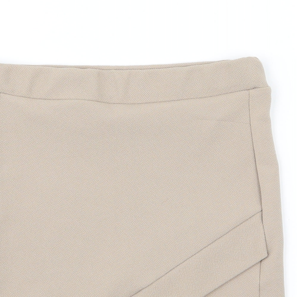 PRETTYLITTLETHING Womens Beige   Straight & Pencil Skirt Size 8