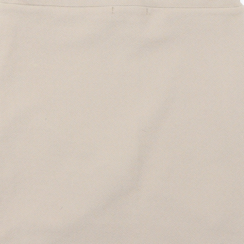 PRETTYLITTLETHING Womens Beige   Straight & Pencil Skirt Size 8