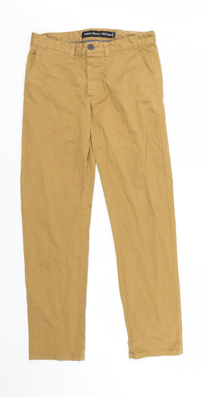 Mens UK Size 29 in Denim Co. Regular Fit  Brown Trousers