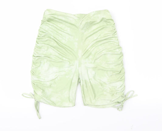 PRETTYLITTLETHING Womens Green   Sweat Shorts Size 6