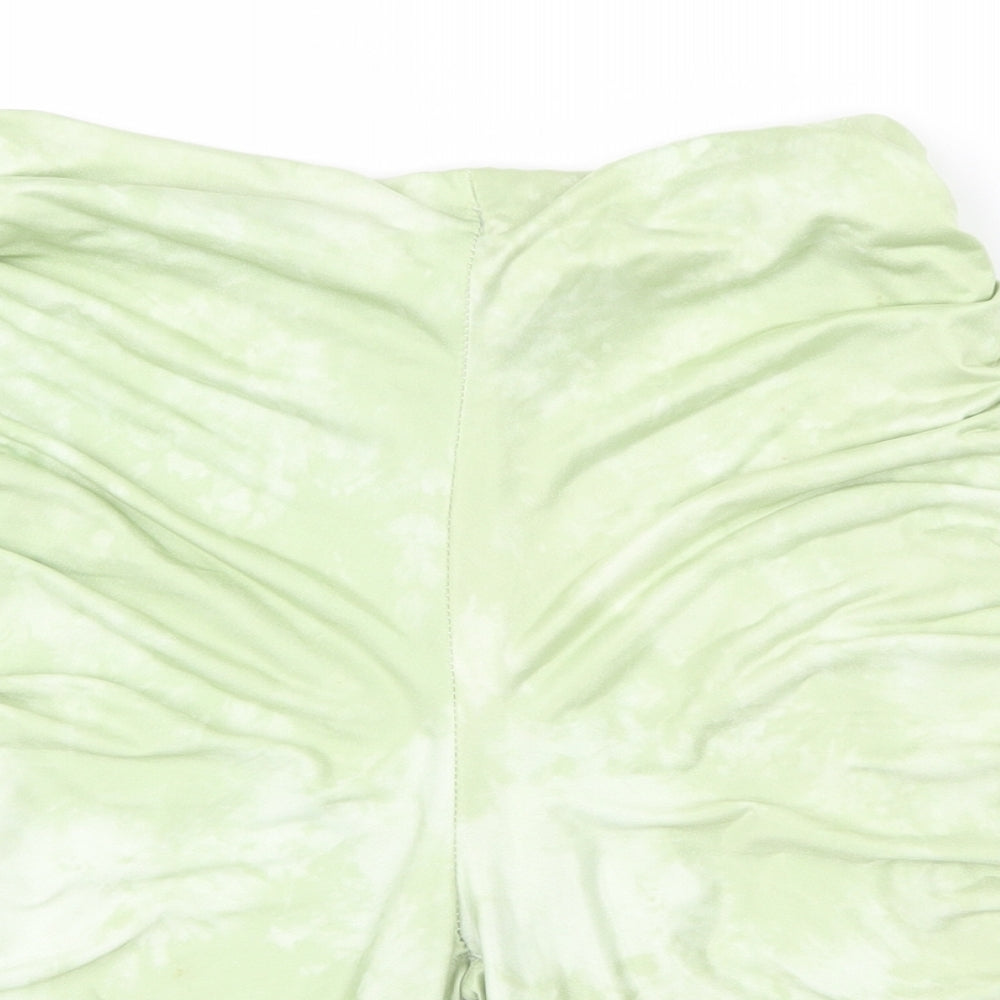 PRETTYLITTLETHING Womens Green   Sweat Shorts Size 6