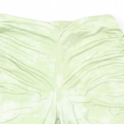 PRETTYLITTLETHING Womens Green   Sweat Shorts Size 6