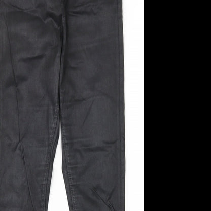 Topshop Womens Black   Straight Jeans Size 30 in L28 in