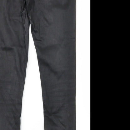 Topshop Womens Black   Straight Jeans Size 30 in L28 in