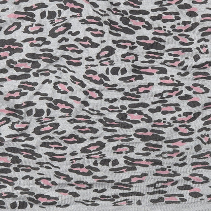 Marks and Spencer Womens Grey Animal Print Knit Cardigan Jumper Size 14