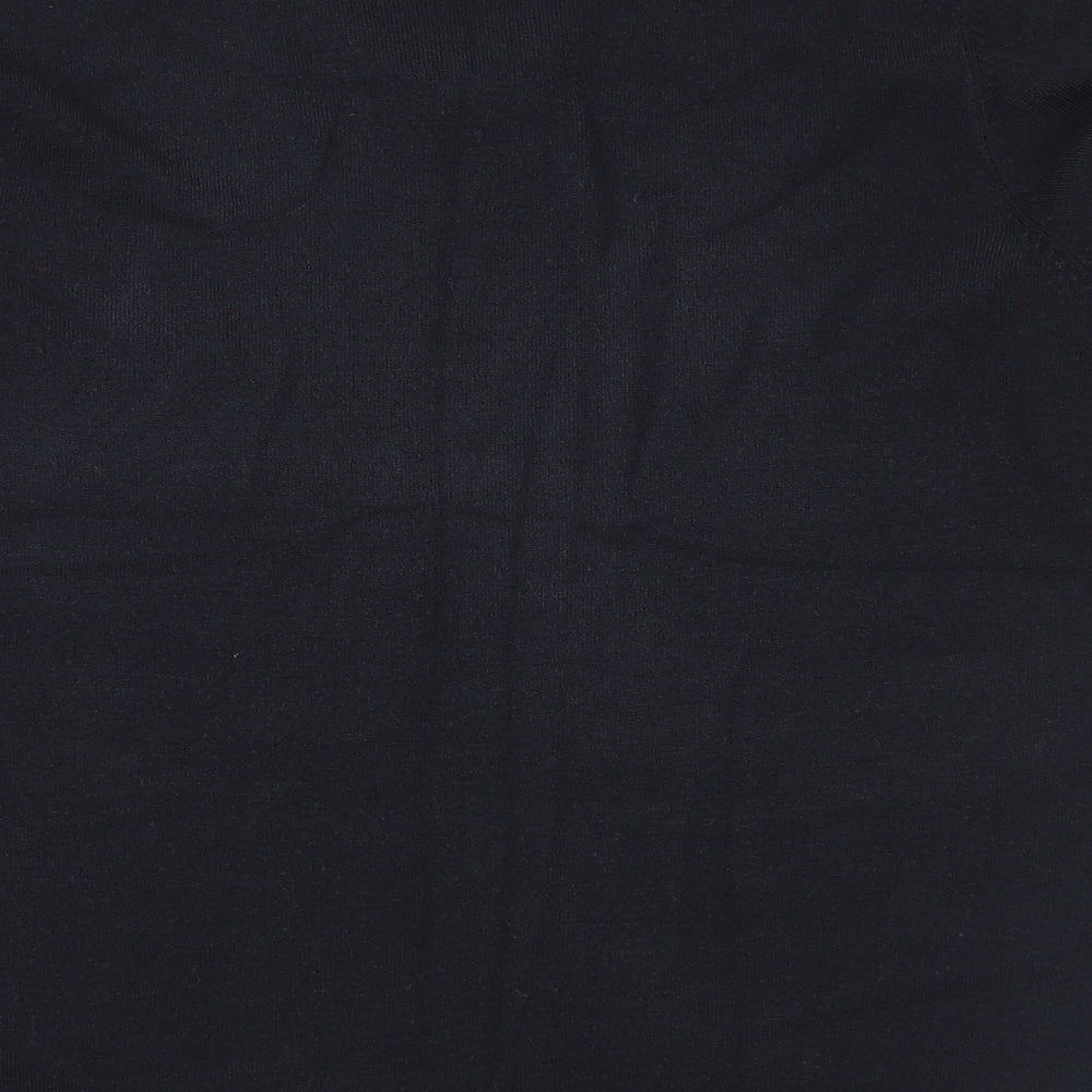 Blue Harbour Mens Black  Knit Pullover Jumper Size S