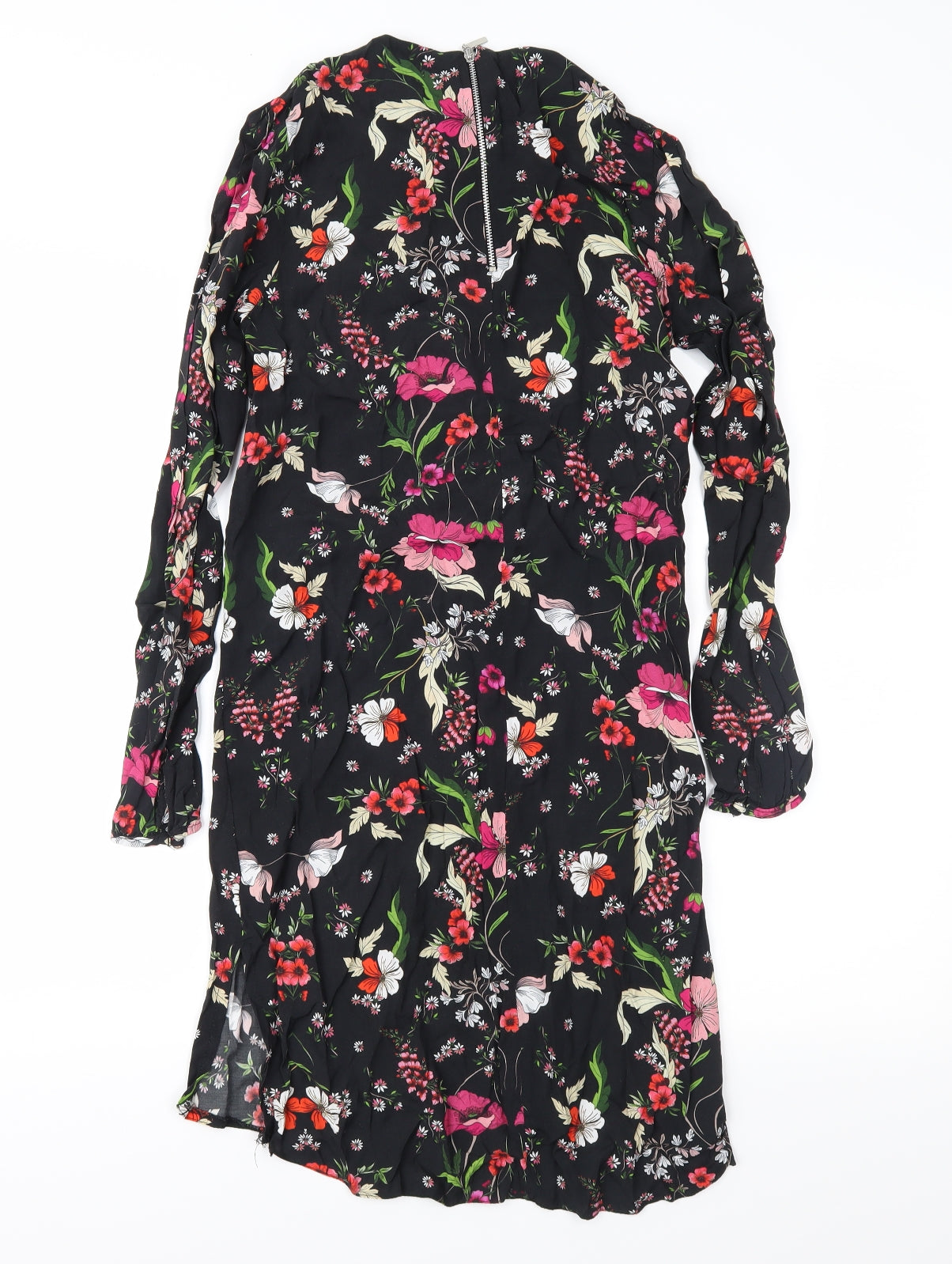 Dorothy Perkins Womens Black Floral  Shift  Size 8