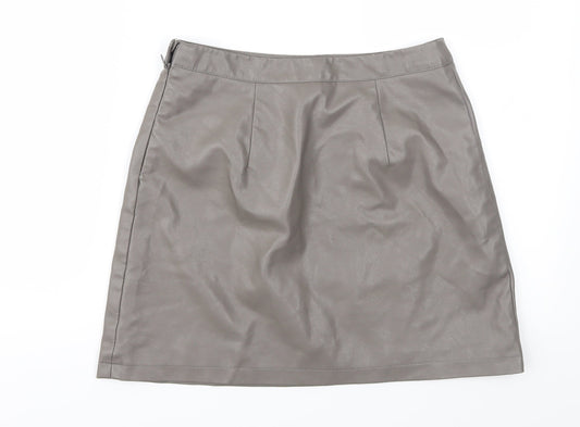 Primark Womens Brown   A-Line Skirt Size 8