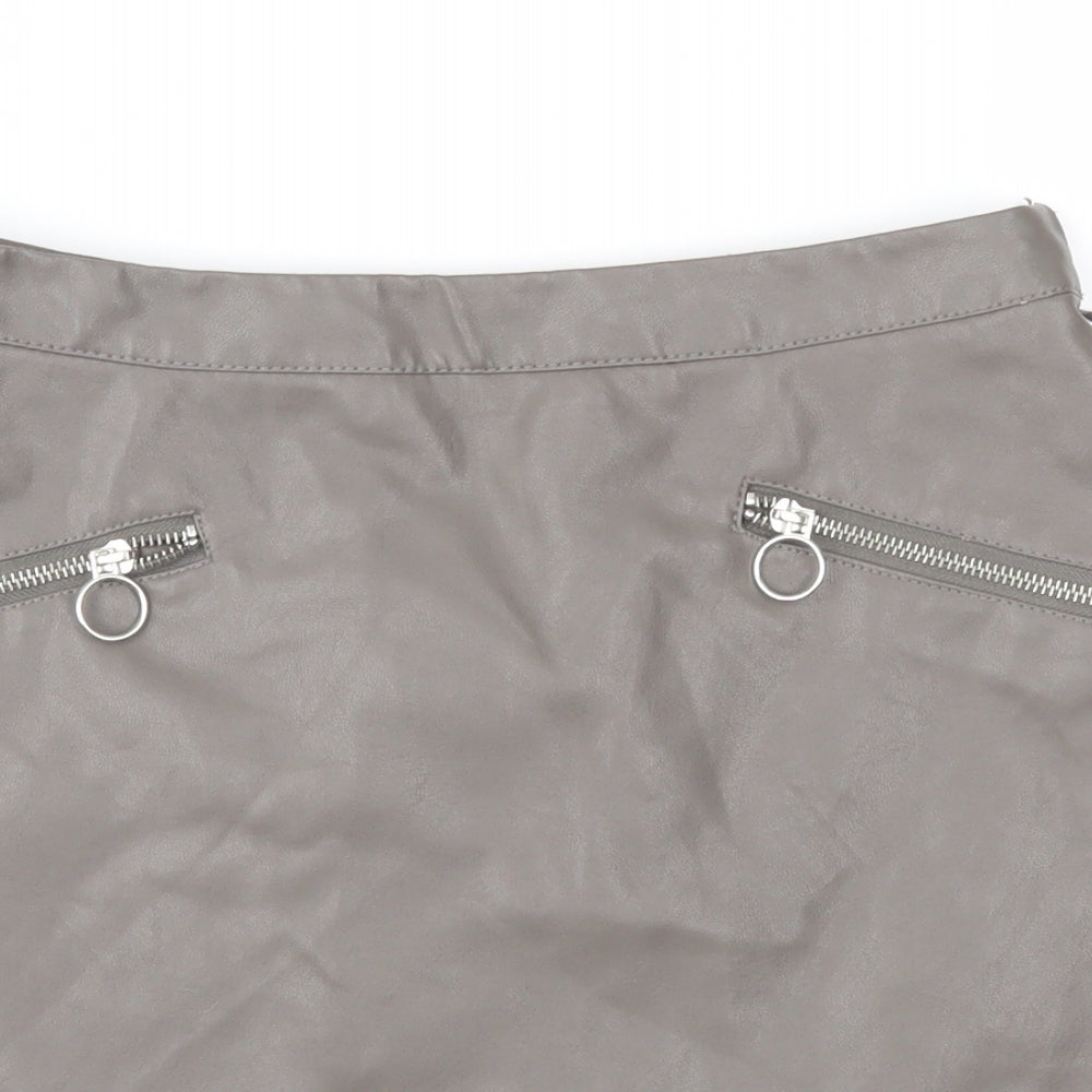 Primark Womens Brown   A-Line Skirt Size 8