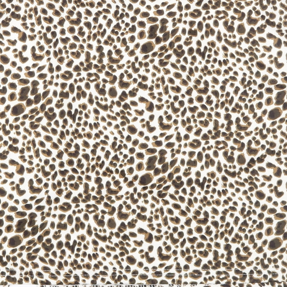 SheIn Womens Brown Animal Print  A-Line Skirt Size M