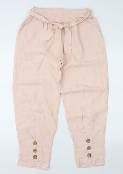 Womens UK Size 32 in Preworn Regular Fit  Pink Trousers