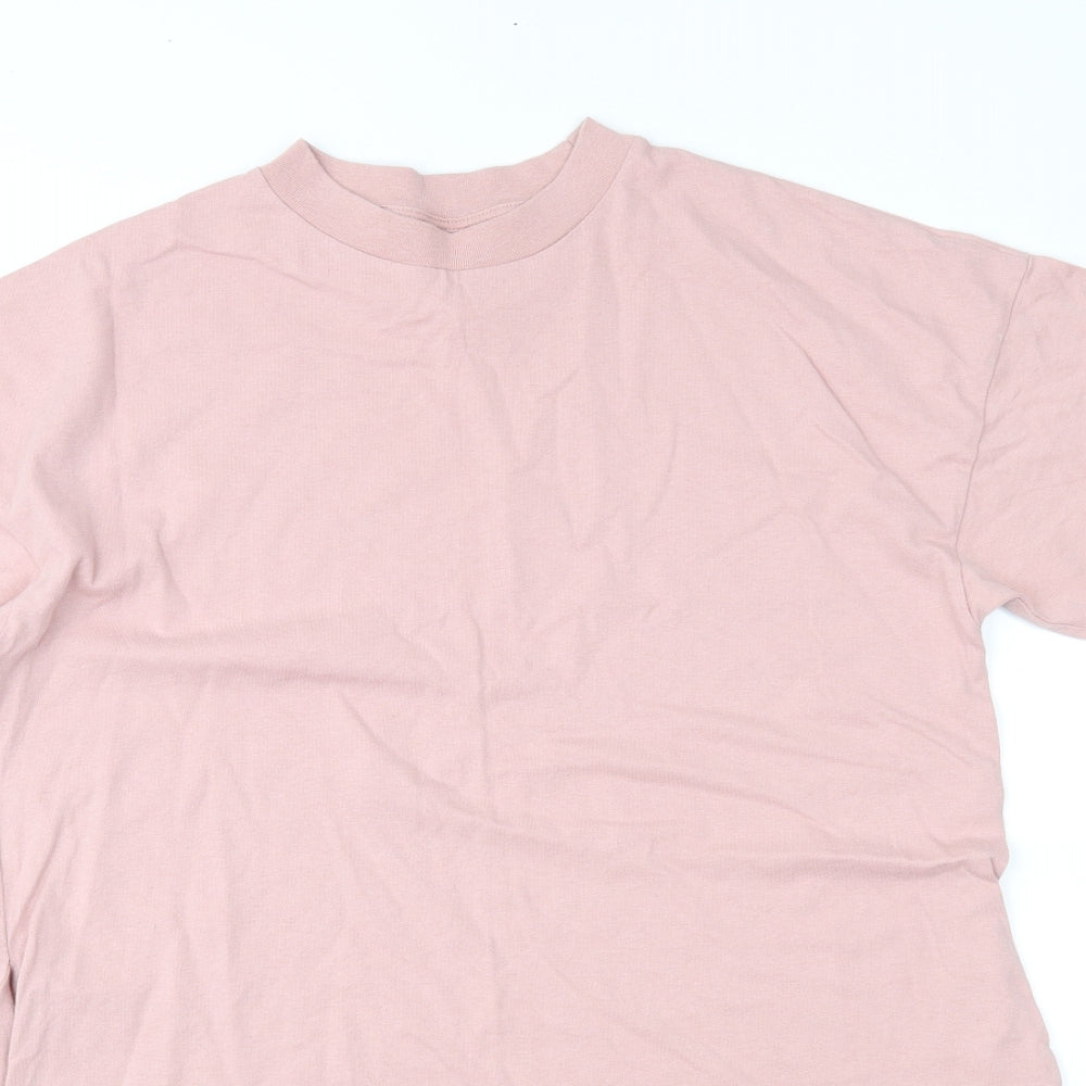 Topshop Womens Pink  Jersey T-Shirt Dress  Size XS