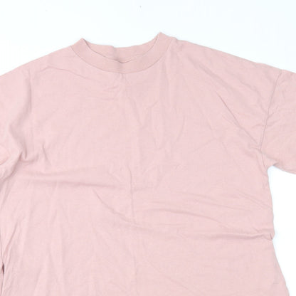 Topshop Womens Pink  Jersey T-Shirt Dress  Size XS