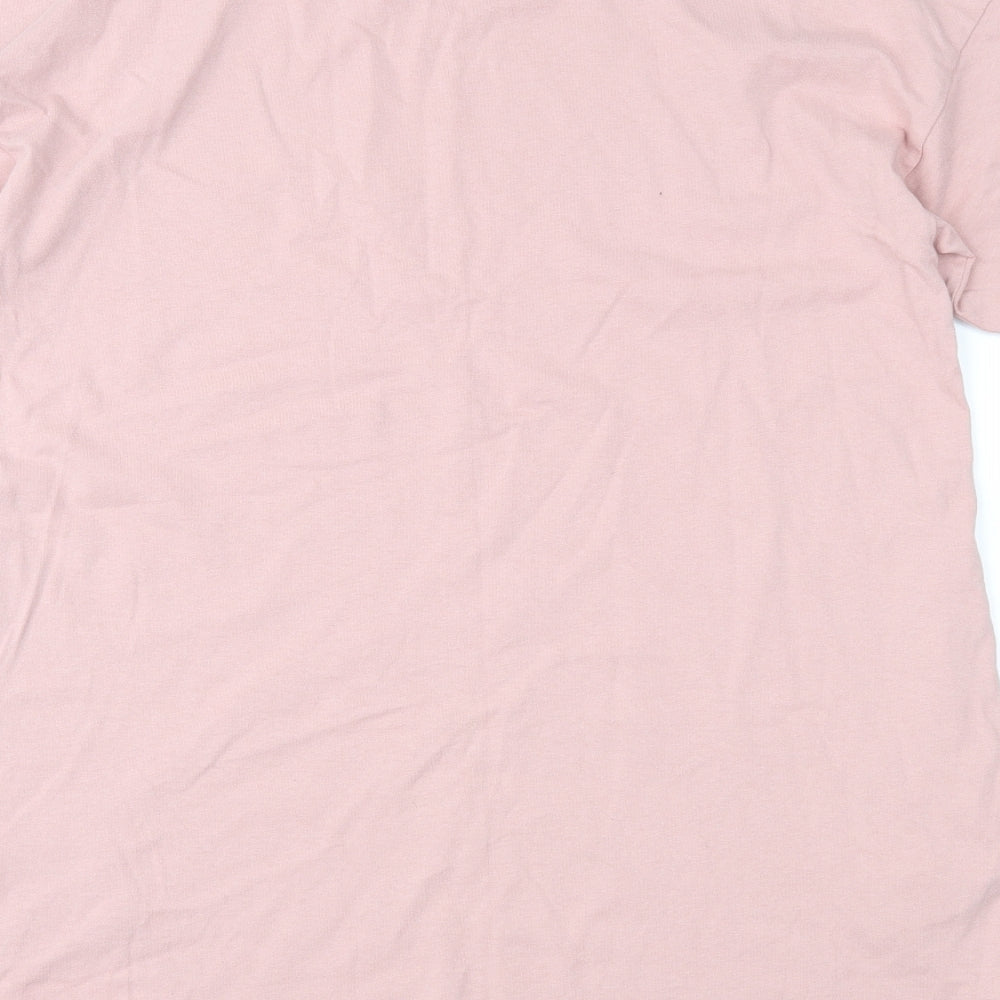 Topshop Womens Pink  Jersey T-Shirt Dress  Size XS