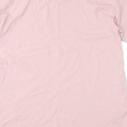 Topshop Womens Pink  Jersey T-Shirt Dress  Size XS
