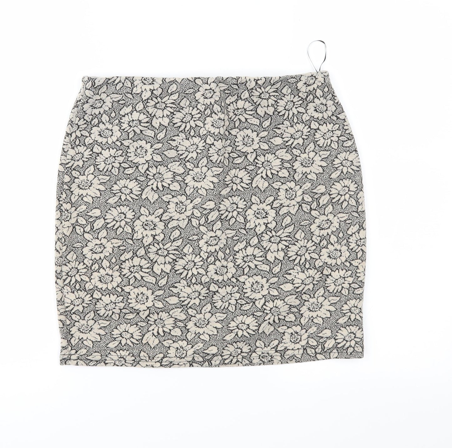 New Look Womens Brown Floral  Straight & Pencil Skirt Size 12