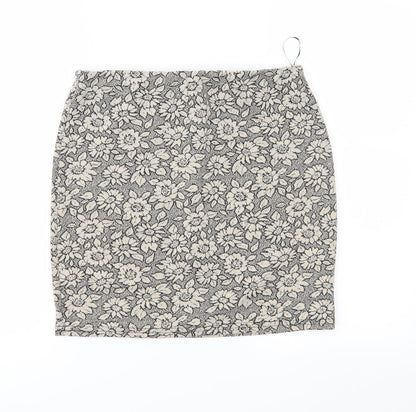 New Look Womens Brown Floral  Straight & Pencil Skirt Size 12