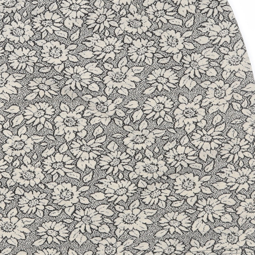 New Look Womens Brown Floral  Straight & Pencil Skirt Size 12