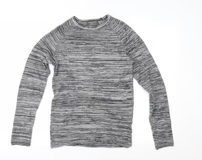 rimark Mens Grey  Knit Pullover Jumper Size S